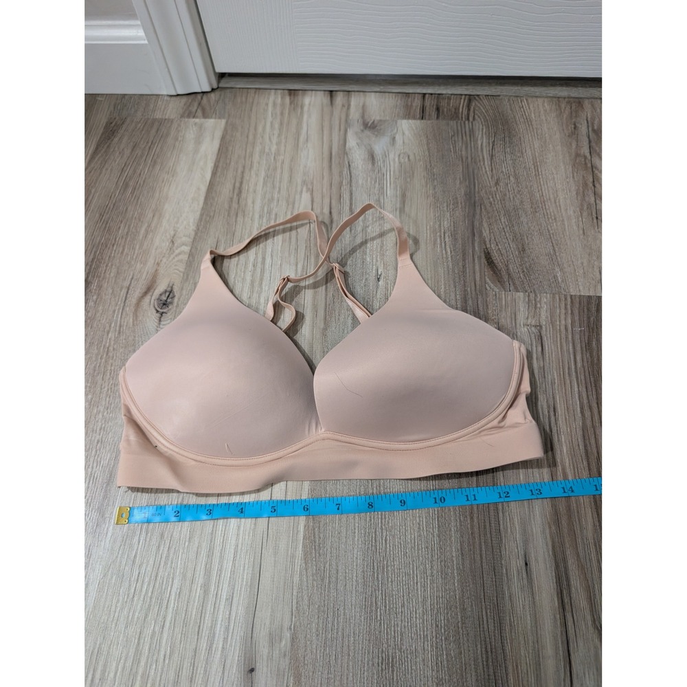 Soma, Medium, Enbliss Luxe Plunge Bra, Wireless, Light Pink, Bralette Comfort